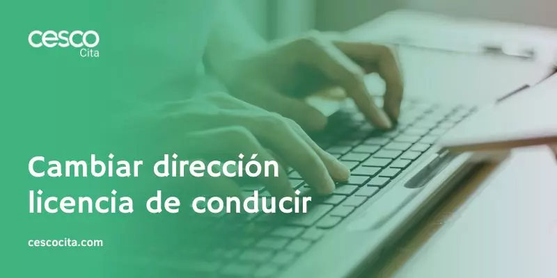 Cambiar dirección de licencia de conducir